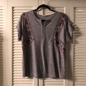 THML Sweater Blouse with Aztec embroidered design